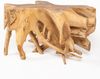Couchtisch AKAR Natural ca. D90cm Teakwurzelholz massiv Teak Wurzel Tisch Unikat Bild 3