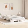 vidaXL Bettrahmen Weiß 150 x 200 cm Massives Kiefernholz 872858 Bild 3