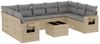 vidaXL 10-tlg. Garten-Sofagarnitur mit Kissen Beige Poly Rattan 3220608 Bild 2