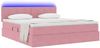 vidaXL Bett mit Stauraum und LED mit Matratze Rosa 160 x 200 cm Samt 3371408 Bild 3
