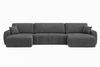 Kaiser Möbel Ecksofa mit Schlaffunktion und Bettkasten Ariel UXL aus Cordstoff Poso, U-Form,pflegeleichter Cordstoff,hoher Sitzkomfort Bild 2