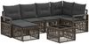 vidaXL Gartensofa-set 7 pcs Grau Poly-Rattan 3435782 Bild 2
