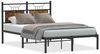 vidaXL Bettgestell ohne Matratze Räuchereiche 120x190 cm Holzwerkstoff 4106740 Bild 2