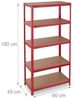 2 x Schwerlastregal rot Bild 4