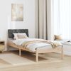 vidaXL Bettgestell Braun und Dunkelgrau 80 x 200 cm Massivholz Kiefer 878640 Bild 4