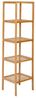axentia Bambusregal, 5 Ablagen, ca. 36 x 145 x 36 cm, Natur Bild 4
