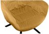 Armlehnstuhl Samt mit Steppmuster Senfgelb und Drehgestell Metall 64 x 63 x 82 Bild 4