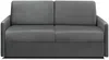 Schlafsofa 3-Sitzer Samt CALIFE - Anthrazit - Liegefläche: 140 cm - Matratzenhöhe: 22 cm Bild 2