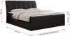 Boxspringbett Polsterbett mit Multipocket-Matratze und Topper - DIEGOS - 120x200cm - Schwarz Kunstleder - H3 Bild 5