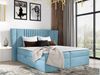 Boxspringbett 'Sagaru' Hellblau 200x200 cm Bild 2