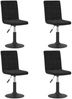 vidaXL Esszimmerstühle 4 Stk. Drehbar Schwarz Samt [3089286] Bild 2