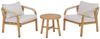 MCW Loungeset MCW-P82, (Set, 3-tlg), Mit elastischem Seilgeflecht, Inkl. wetterfeste Sitz- und Rückenkissen Bild 2