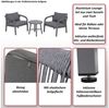 MCW Loungeset MCW-P82, (Set, 3-tlg), Mit elastischem Seilgeflecht, Inkl. wetterfeste Sitz- und Rückenkissen Bild 4