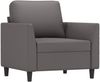 vidaXL 4-tlg. Sofagarnitur mit Kissen Grau Kunstleder 3201747 Bild 3