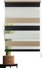 ondeco Doppelrollo Klemmfix Duo Rollo für Fenster ohne Bohren, Sonnenschutz Plisseerollo lichtdurchlässig und Blickdicht - Cappuccino - 70x160 cm Bild 2