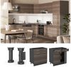 Küchenunterschrank R-Line Edelgrau 80 cm ohne Arbeitsplatte Vicco Bild 2