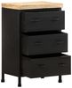 vidaXL Sideboard 47 x 35 x 76 cm Raues Mangoholz [323576] Bild 4