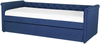 Tagesbett LIBOURNE 80 x 200 cm Stoff Marineblau Bild 4