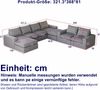 Sofa, Boneless Couch mit Chaiselongue L-förmiges gepolstertes Cordsofa mit drei Kissen keine Montage erforderlich 2 Stück, Cord, Beige Bild 2