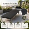 ONDIS24 Gartenliege Sonnenliege Sirolo anthrazit Rattanoptik aus UV-beständigem Kunststoff, 2 St, 60 x 186 x 29 cm mit verstellbarer Rückenlehne für Terrasse & Pool Bild 4