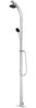 vidaXL Gartendusche mit Brauner Bodenplatte 220 cm Aluminium 3070781 Bild 3