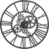 Wanduhr PETRER 60 cm Metall Schwarz Bild 5