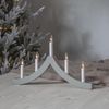 Lichterbogen ,Pagod', 5-flammig, Holz, grau Bild 2