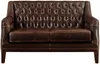 Vente-unique - COLBERT Couchgarnitur Leder Braun - B 84 cm x H 84 cm x L 138 cm194,5 cm Bild 5