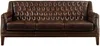 Vente-unique - COLBERT Couchgarnitur Leder Braun - B 84 cm x H 84 cm x L 138 cm194,5 cm Bild 3