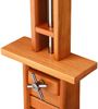CASARIA® Gartendusche FSC®-zertifiziertes Eukalyptusholz 224cm Seifenablage mit Bodenplatte Großer Duschkopf Gartenschlauch Anschluss Holz Garten Pool Camping Dusche Bild 3