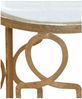 runder Metalltisch "Jenny" antik gold Bild 3