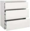 Dmora Kommode Aski, Mehrzweckkommode, Schlafzimmerkommode, Schrank mit Schubladen, 77x40 h84 cm, Weiß Bild 4