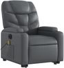 vidaXL Massagesessel mit Aufstehhilfe Elektrisch Grau Kunstleder 3204682 Bild 4