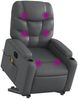 vidaXL Massagesessel mit Aufstehhilfe Elektrisch Grau Kunstleder 3204682 Bild 3