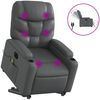 vidaXL Massagesessel mit Aufstehhilfe Elektrisch Grau Kunstleder 3204682 Bild 2