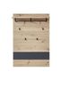 Garderobenpaneel Melanie / Memphis, Holzwerkstoff, Holzfarben, 80 x 118 x 30 cm Bild 3