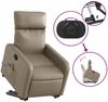 vidaXL Massagesessel mit Aufstehhilfe Cappuccino-Braun Kunstleder 3206762 Bild 5