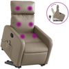 vidaXL Massagesessel mit Aufstehhilfe Cappuccino-Braun Kunstleder 3206762 Bild 2
