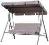 Angel Living Hollywoodschaukel 3-Sitzer Hollywoodschaukel Gartenschaukel mit neigbarem Sonnendach, 3-Sitzer, Aluminium Schaukelbank mit wetterfesten Polstern Bild 1