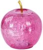 Levandeo® LED Dekolicht, LED Apfel H17cm Rosa Glas Dekolampe Timer Tischlampe Stimmungslicht Bild 4