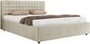 Polsterbett mit Holzlattenrost Doppelbett PAVO CLASSIC, hohe Kopfteil, Bettkasten mit Gasdruckfeder - 140 x 200 cm - Beige Velvet Bild 5