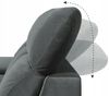 Ecksofa mit Schlaffunktion Sofa MARGIT in Stoff Alfa Hellgrau Ottomane Links Bild 5