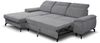 Ecksofa mit Schlaffunktion Sofa MARGIT in Stoff Alfa Hellgrau Ottomane Links Bild 3