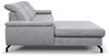 Ecksofa mit Schlaffunktion Sofa MARGIT in Stoff Alfa Hellgrau Ottomane Links Bild 2