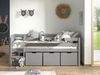 Kojenbett Karolina 208x105x83 Kinderbett Massivholz Grau Bild 2