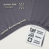 STUDIO Spannbettlaken Premium Spannbettlaken 140x200 – passt bis 160x220 cm, Jersey, Gummizug: rundum, (1 Stück), 140x200 - 160x220 cm Bettlaken Spannbetttuch bis 35cm Höhe Grau Bild 3