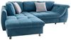 Stylisches Ecksofa Agira von Benformato mit Schlaffunktion, verschiedene Farben, gemütliche Rückenkissen, hochwertige Wellenunterfederung Bild 2