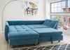 Stylisches Ecksofa Agira von Benformato mit Schlaffunktion, verschiedene Farben, gemütliche Rückenkissen, hochwertige Wellenunterfederung Bild 3