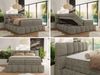 Boxspringbett NIRA KING, Doppelbett mit Fußteil, 7-Zonen Multipocket-Matratzen und Topper, Schlafzimmerbett - 180 x 200 cm - Grau Struktur - H4 Bild 2
