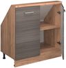 Küchenschrank für Dachschrägen R-Line Edelgrau 80 cm mit 2 Türen Vicco Bild 4